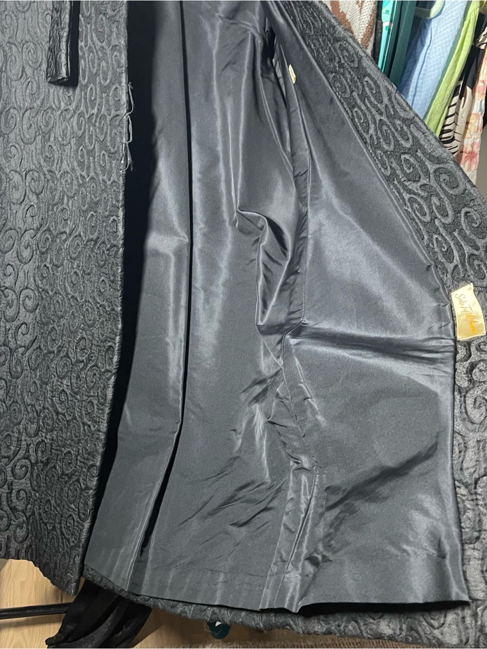 Embroided vintage dress coat - Picture 6 of 7